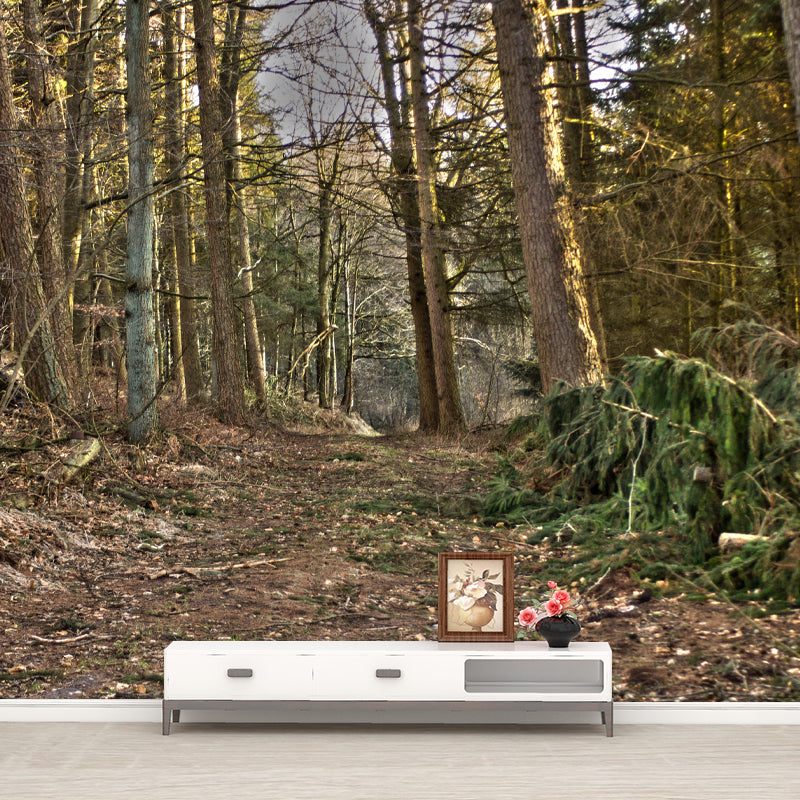 Forest Wall Paper Murals Moisture Resistant Wall Decor for Sleeping Room