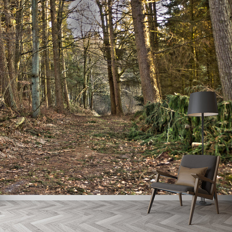 Forest Wall Paper Murals Moisture Resistant Wall Decor for Sleeping Room