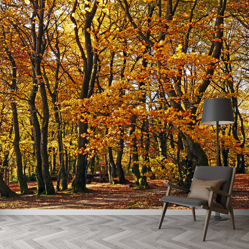 Modern Forest Trees Wall Covering for Home Wall Decor, Moisture Resistant