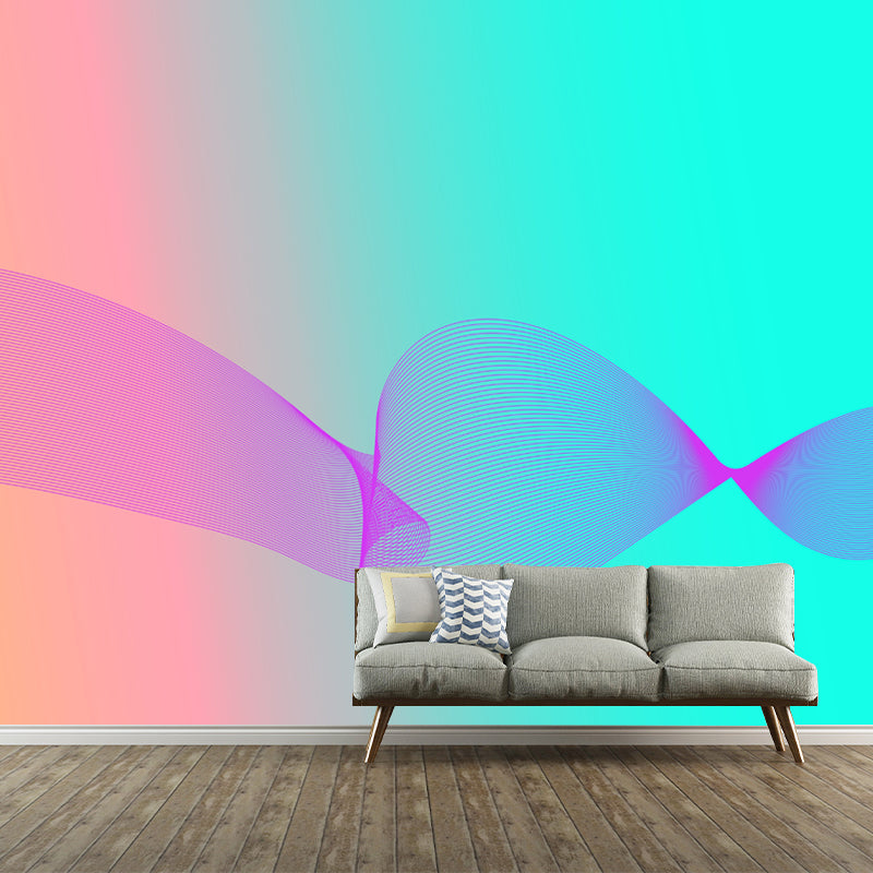 Contemporary Abstract Wall Art Personalized Size Mural Wallpaper for Dining Room