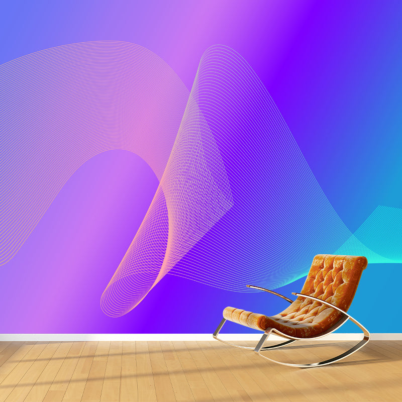 Contemporary Abstract Wall Art Personalized Size Mural Wallpaper for Dining Room