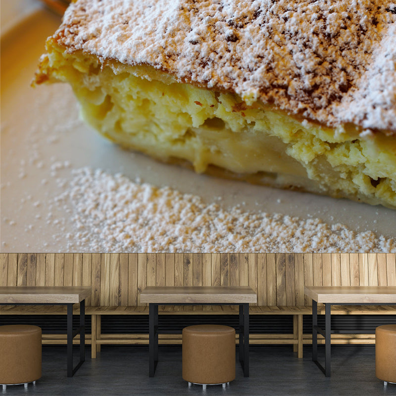 Modernist Style Sweet Dessert Wall Mural for Commerce Shop, Water Resistant