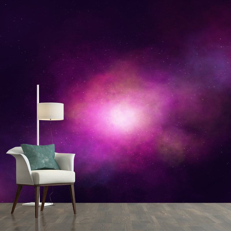 Cosmos Space Mural Personalized Size Wall Covering for Sleeping Room, Water Resistant