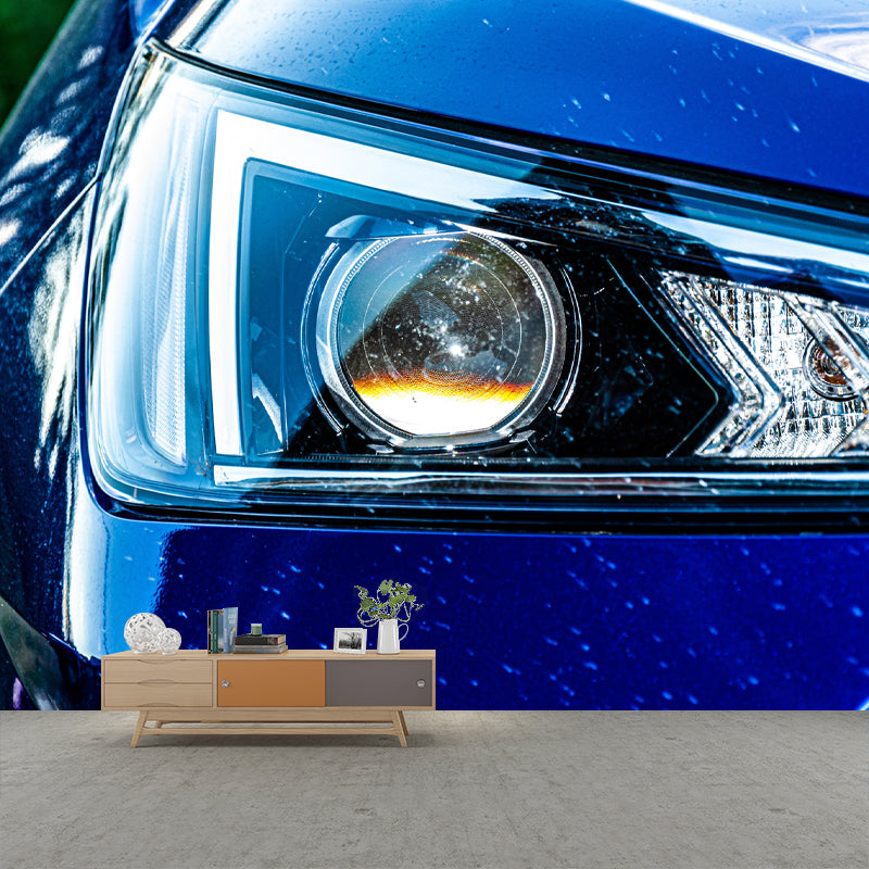 Modern Style Car Mural Personalized Size Wall Covering for Boys Bedroom