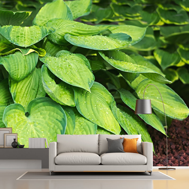 Leaf Plant Mural Stain Resistant for Dining Room Wall Decor, Made to Measure