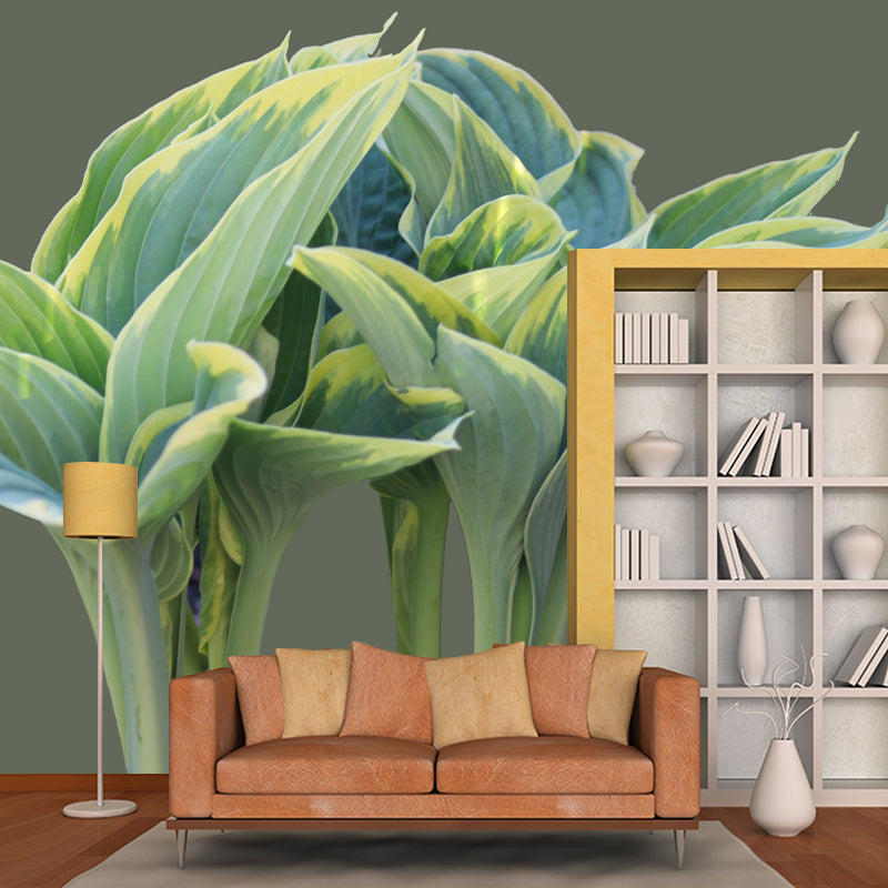 Leaf Plant Mural Stain Resistant for Dining Room Wall Decor, Made to Measure