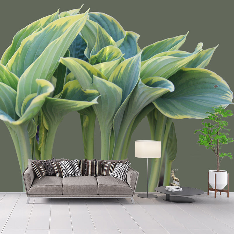 Leaf Plant Mural Stain Resistant for Dining Room Wall Decor, Made to Measure