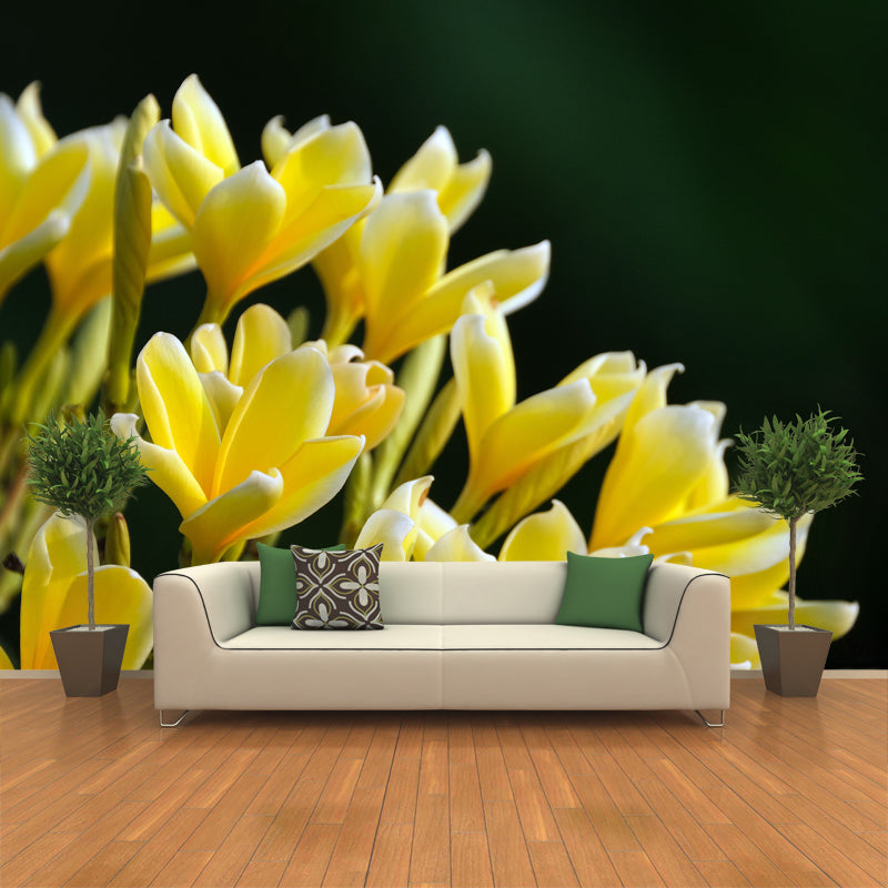 Beautiful Lily Mural Stain Resistant Dining Room Wall Decor, Made to Measure