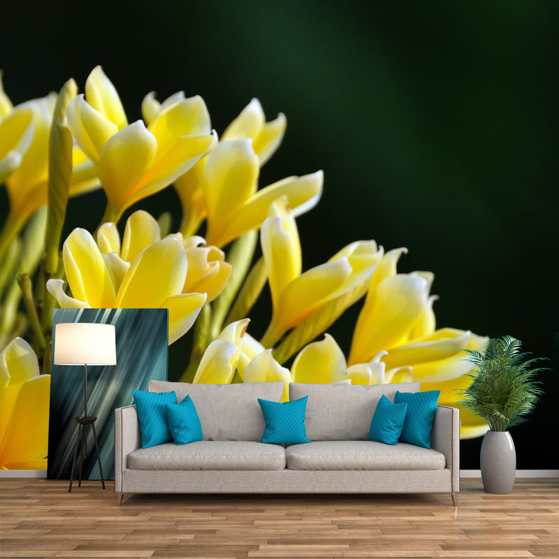 Beautiful Lily Mural Stain Resistant Dining Room Wall Decor, Made to Measure