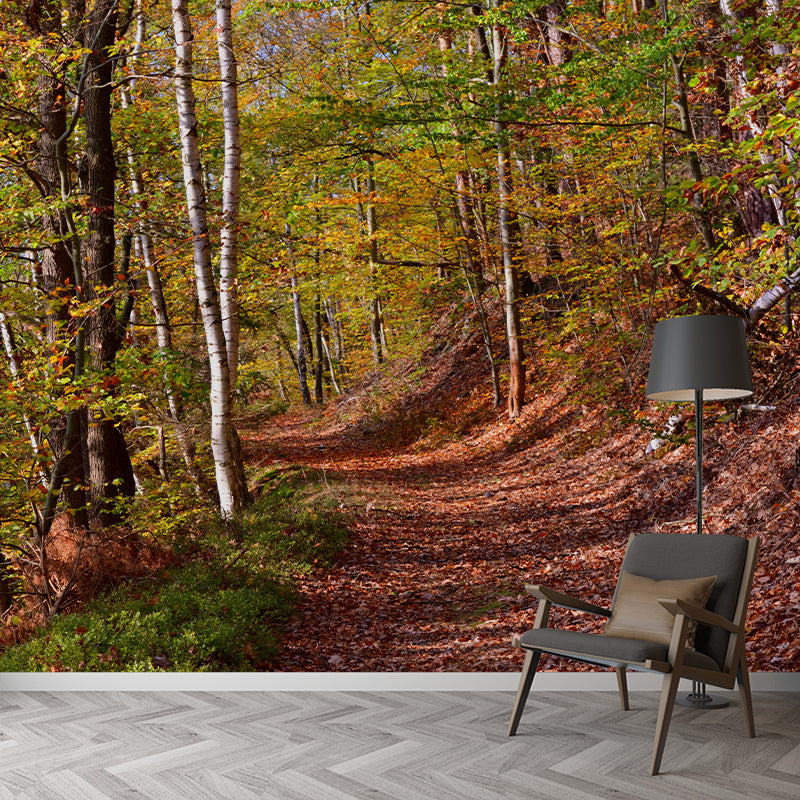 Customized Forest Mural Wall Covering Decorative Mildew Resistant for Decoration