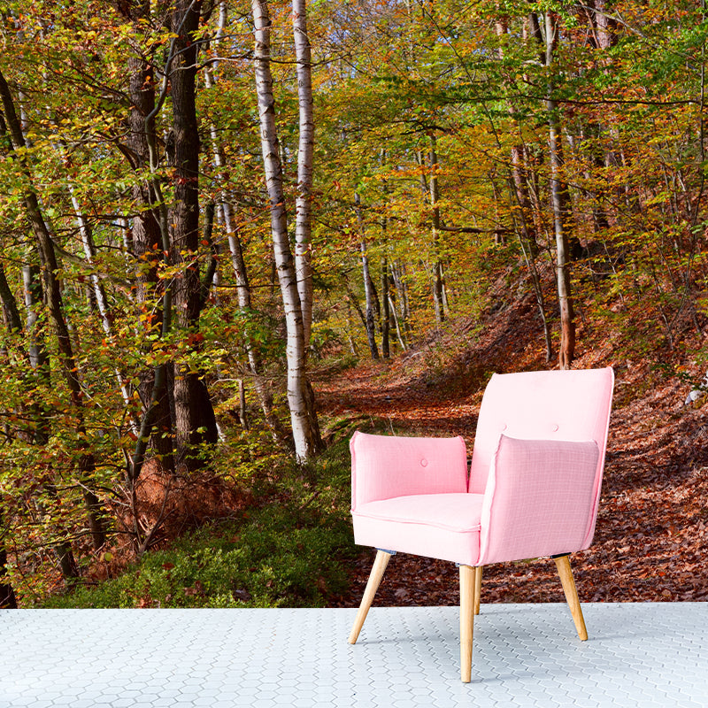 Customized Forest Mural Wall Covering Decorative Mildew Resistant for Decoration