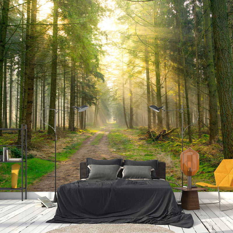 Customized Forest Mural Wall Covering Decorative Mildew Resistant for Bedroom