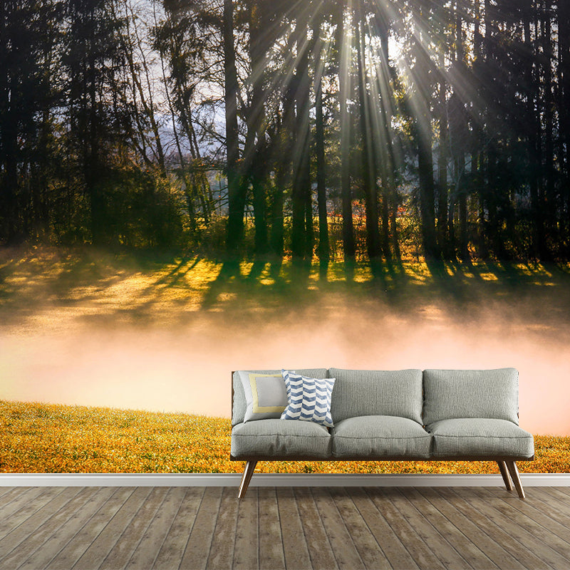 Customized Forest Mural Wall Covering Decorative Mildew Resistant for Bedroom