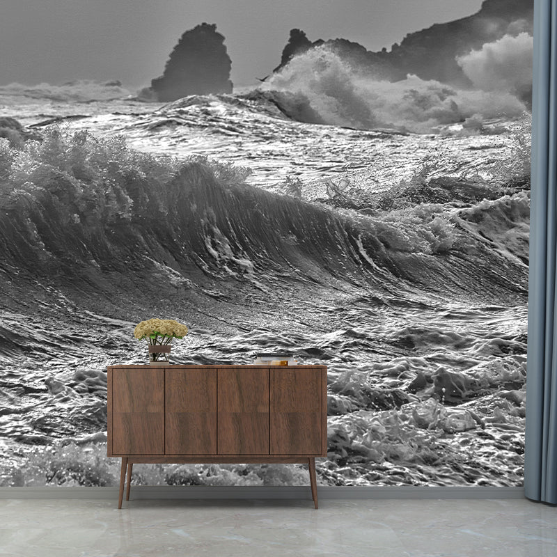 Customized Sea Mural Wall Covering Decorative Mildew Resistant for Room