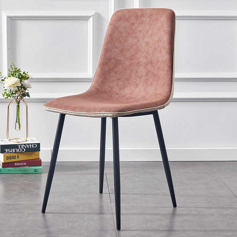 Moderne stijl faux lederen stoelen stevige achterste dinerkant -stoel voor thuisgebruik