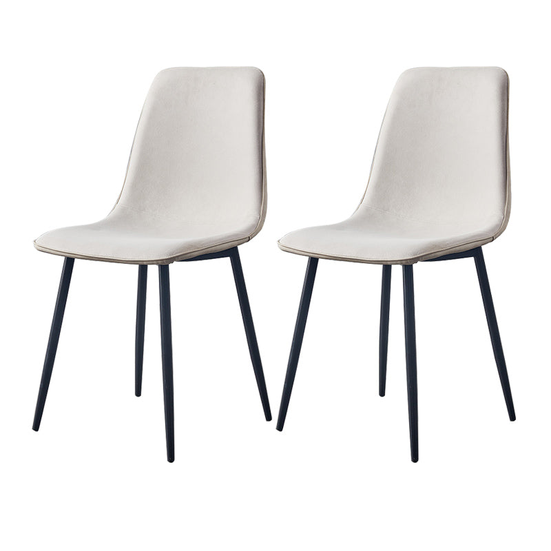 Moderne stijl faux lederen stoelen stevige achterste dinerkant -stoel voor thuisgebruik