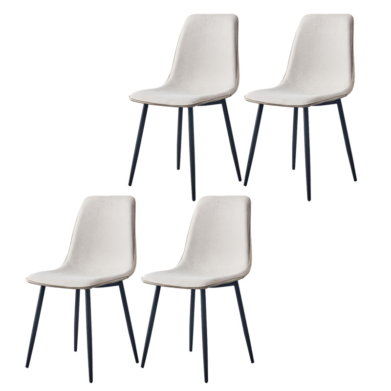 Moderne stijl faux lederen stoelen stevige achterste dinerkant -stoel voor thuisgebruik