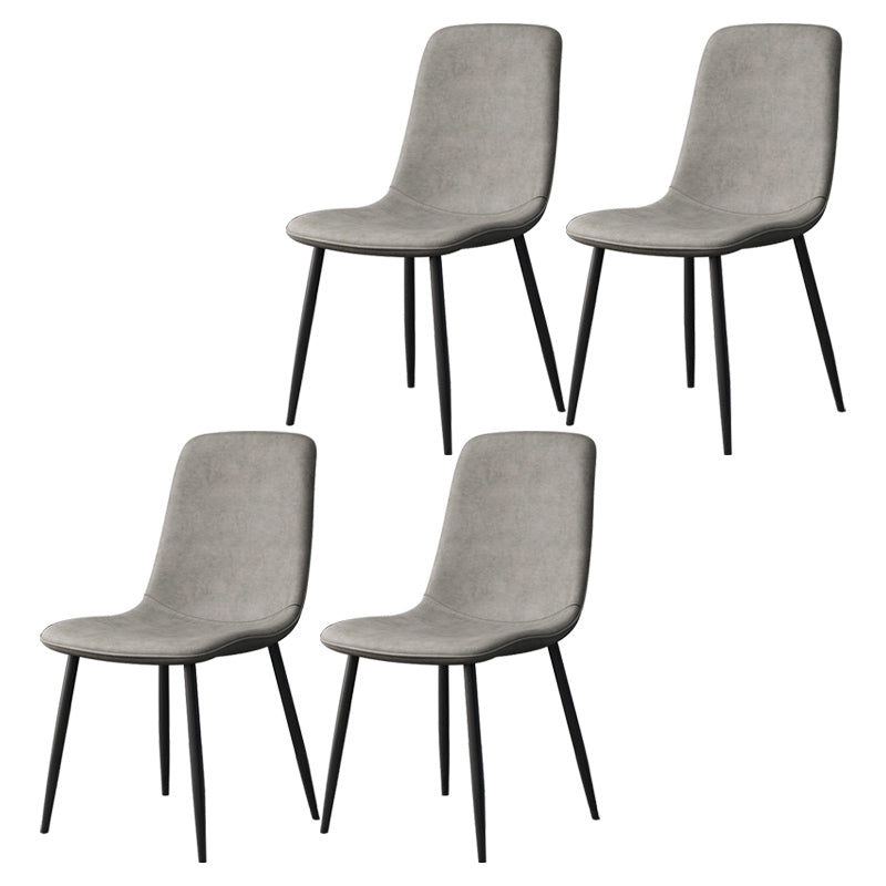 Moderne stijl faux lederen stoelen stevige achterste dinerkant -stoel voor thuisgebruik