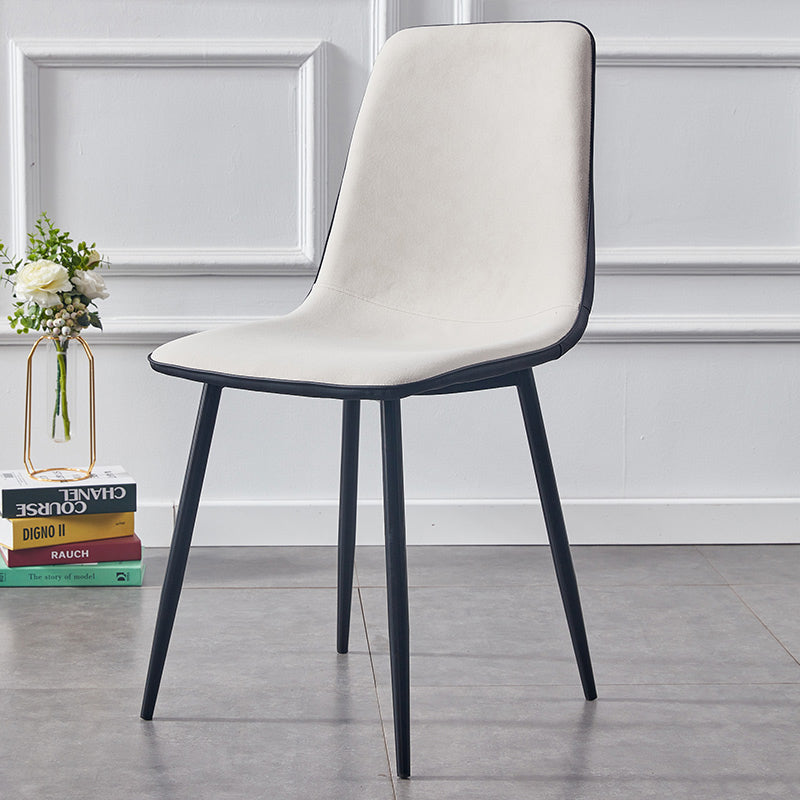 Moderne stijl faux lederen stoelen stevige achterste dinerkant -stoel voor thuisgebruik