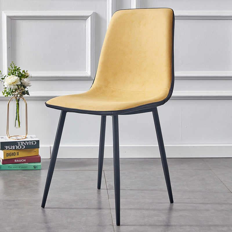 Moderne stijl faux lederen stoelen stevige achterste dinerkant -stoel voor thuisgebruik