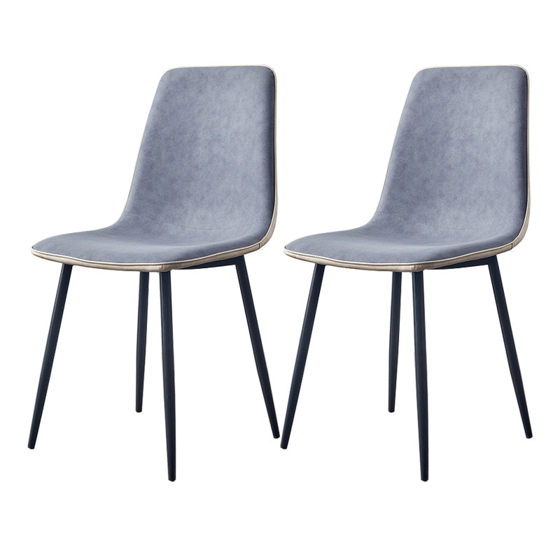 Moderne stijl faux lederen stoelen stevige achterste dinerkant -stoel voor thuisgebruik