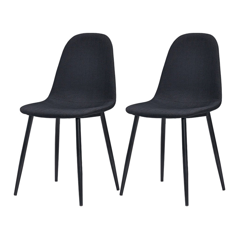 Moderne stijl faux lederen stoelen stevige achterste dinerkant -stoel voor thuisgebruik