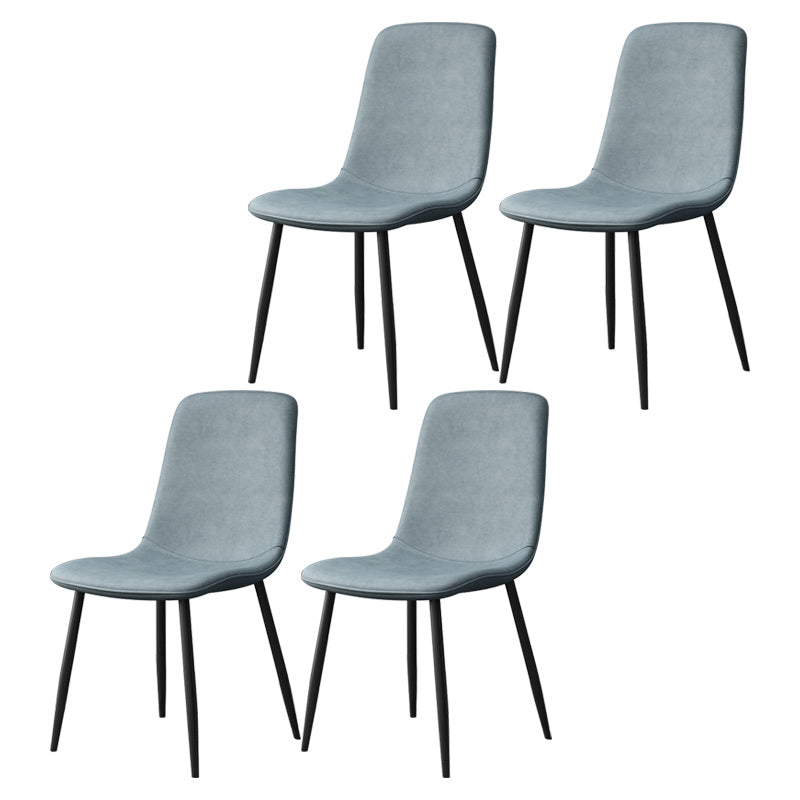 Moderne stijl faux lederen stoelen stevige achterste dinerkant -stoel voor thuisgebruik