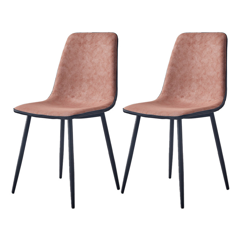 Moderne stijl faux lederen stoelen stevige achterste dinerkant -stoel voor thuisgebruik
