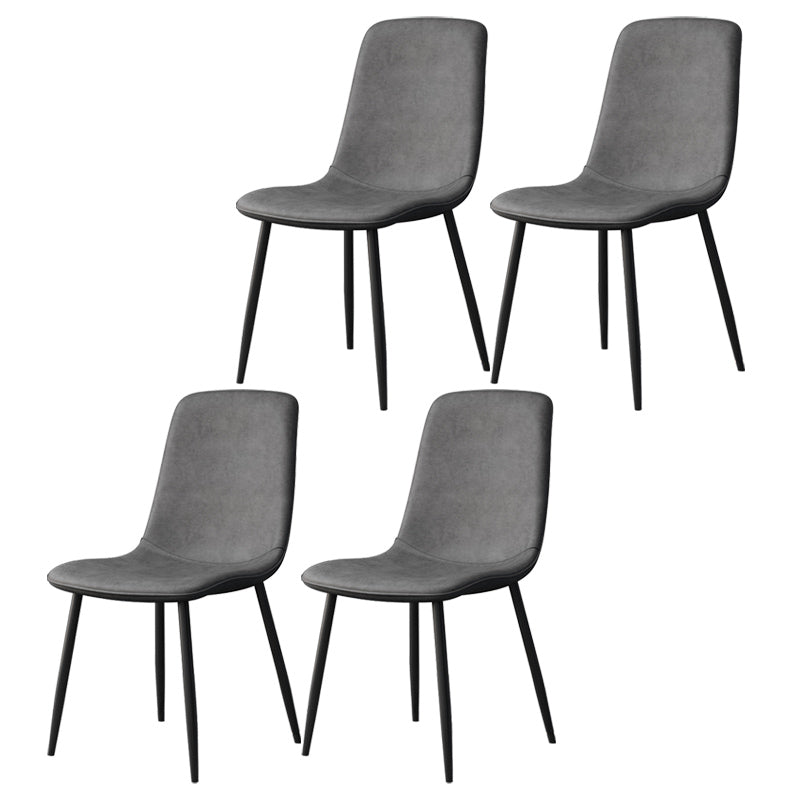 Moderne stijl faux lederen stoelen stevige achterste dinerkant -stoel voor thuisgebruik