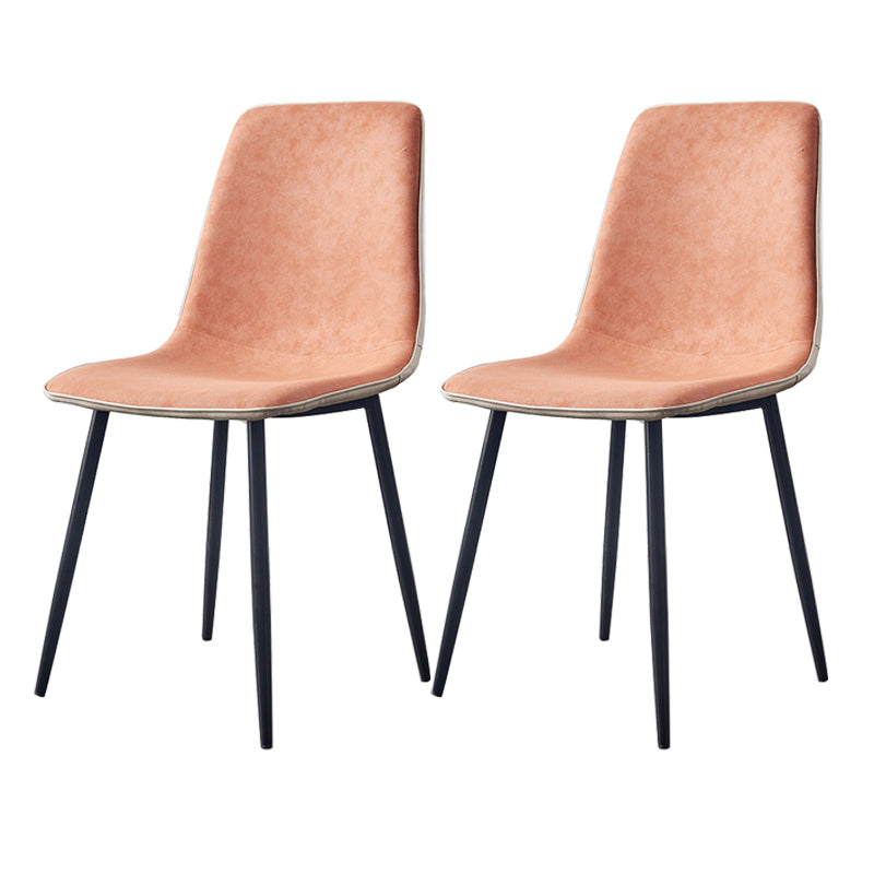 Moderne stijl faux lederen stoelen stevige achterste dinerkant -stoel voor thuisgebruik