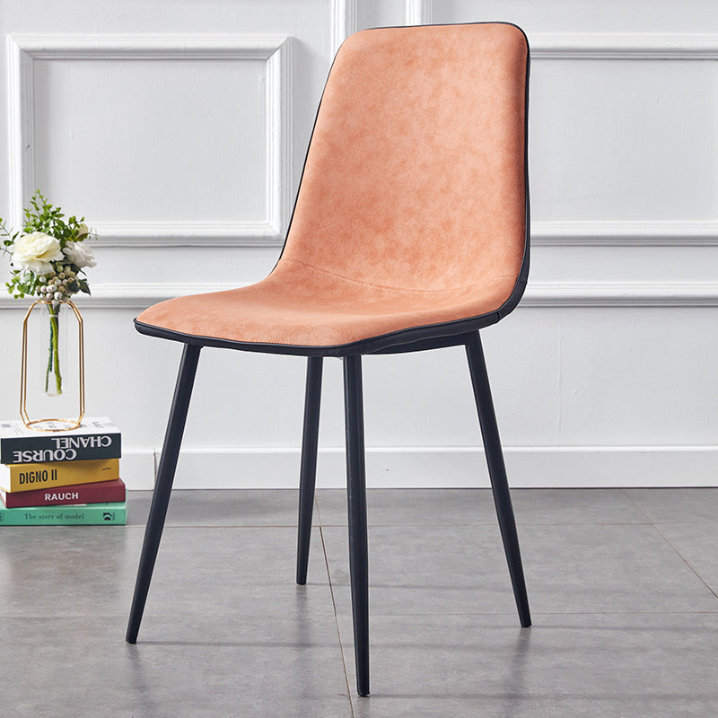 Moderne stijl faux lederen stoelen stevige achterste dinerkant -stoel voor thuisgebruik