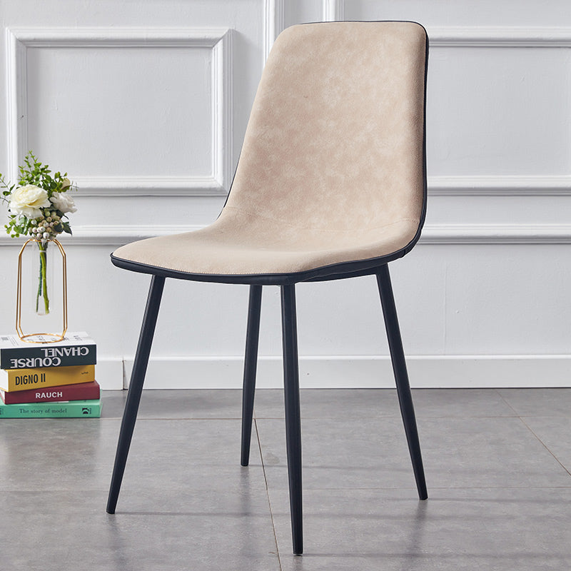 Moderne stijl faux lederen stoelen stevige achterste dinerkant -stoel voor thuisgebruik