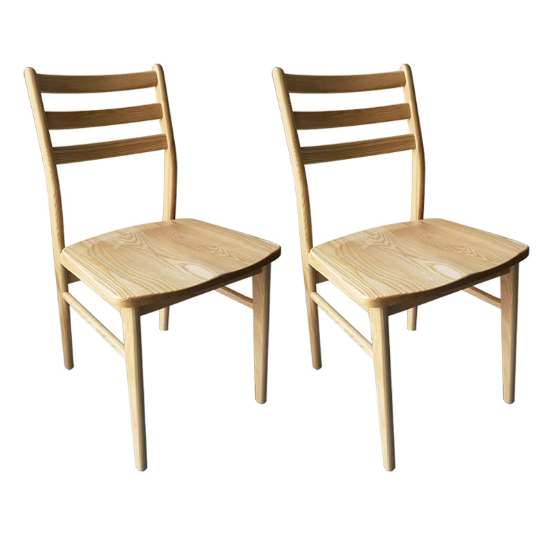 Chaise arrière contemporaine de 18 '' Wide Wood Dining Claid Back pour usage à domicile