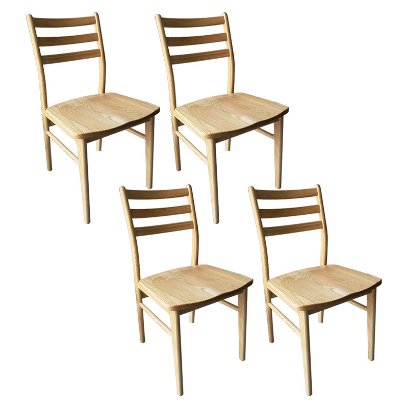 Chaise arrière contemporaine de 18 '' Wide Wood Dining Claid Back pour usage à domicile