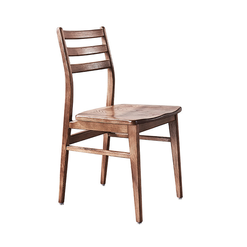 Chaise arrière contemporaine de 18 '' Wide Wood Dining Claid Back pour usage à domicile