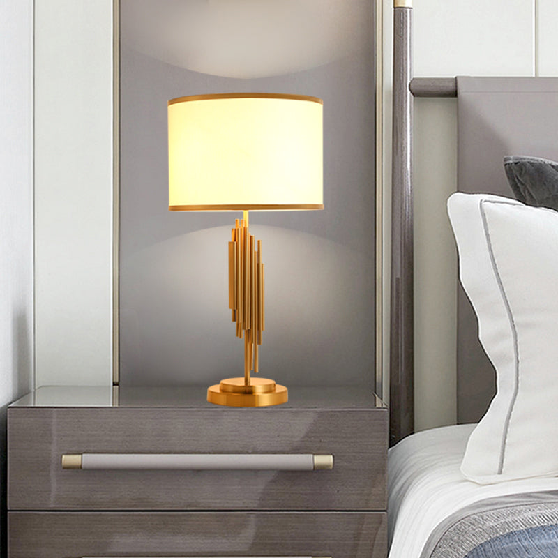 Vat taakverlichting eigentijdse stof 12 "/14" breed 1 lamp goud klein bureaubricht voor bed
