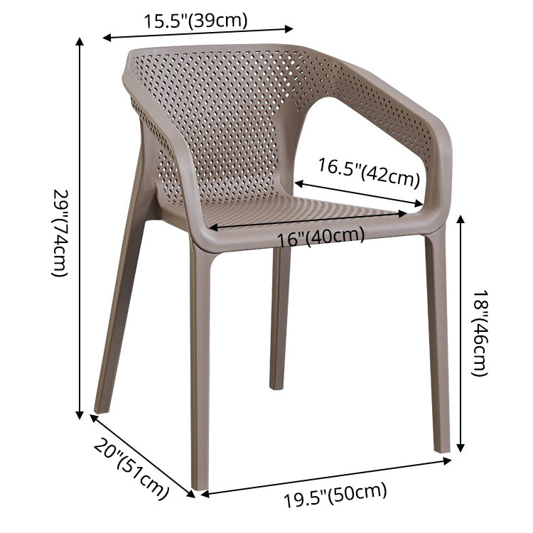 Chaise de salle à manger en plastique de style moderne chaise de salle à manger pour salle à manger