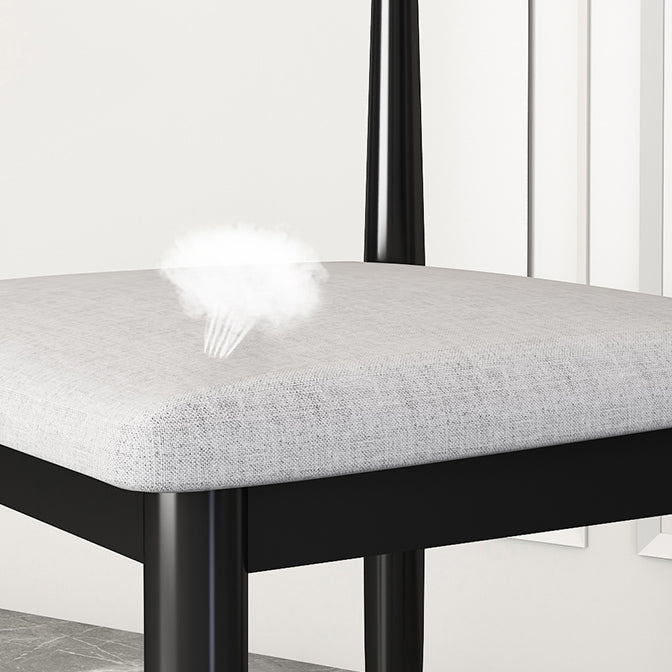 Silla lateral de comedor de estilo contemporáneo de metal con respaldo abierto interior que cena la silla lateral