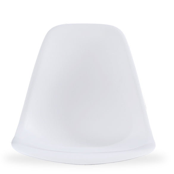 Contemporary Style Plastic Dining Chair Home Side Solid Back Chair for Kitchen