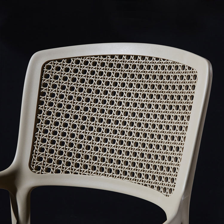 Contemporary Side Plastic Dining Room Chair Open Back Dining Side Chair for Home Use