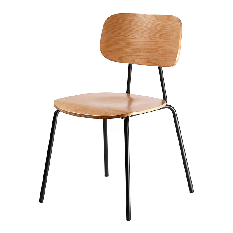 Metal Industrial Style Dining Side Chair Indoor Open Back Dining Side Chair