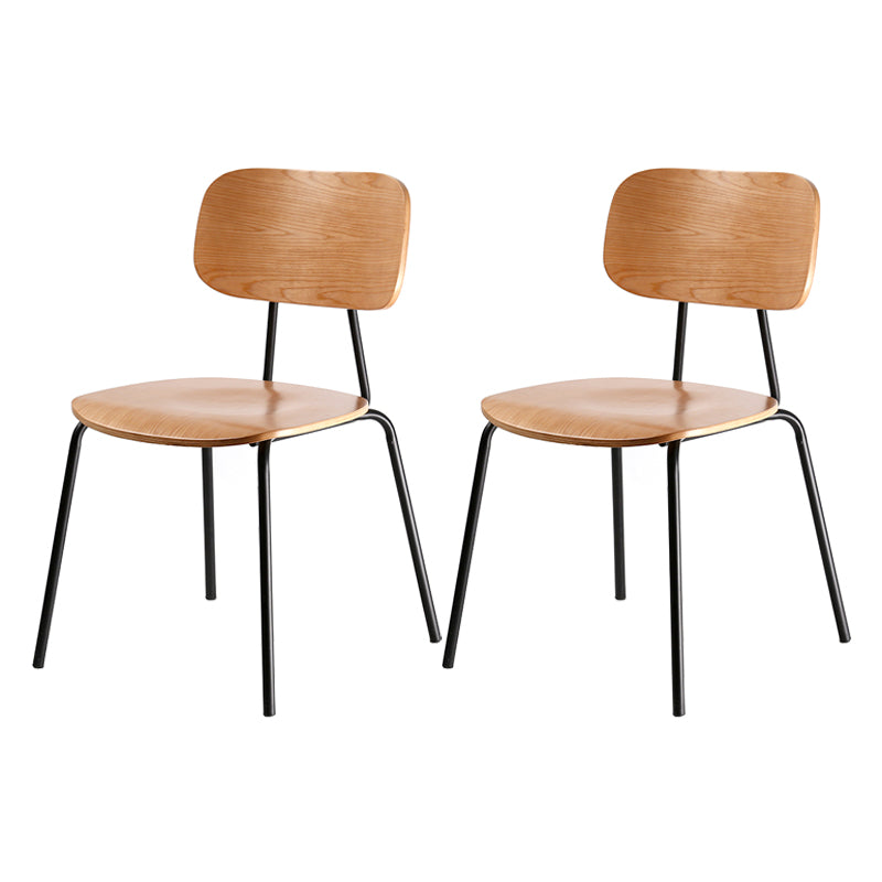 Metal Industrial Style Dining Side Chair Indoor Open Back Dining Side Chair
