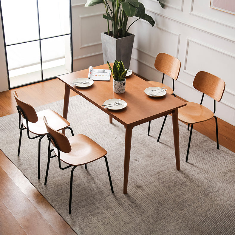 Metal Industrial Style Dining Side Chair Indoor Open Back Dining Side Chair