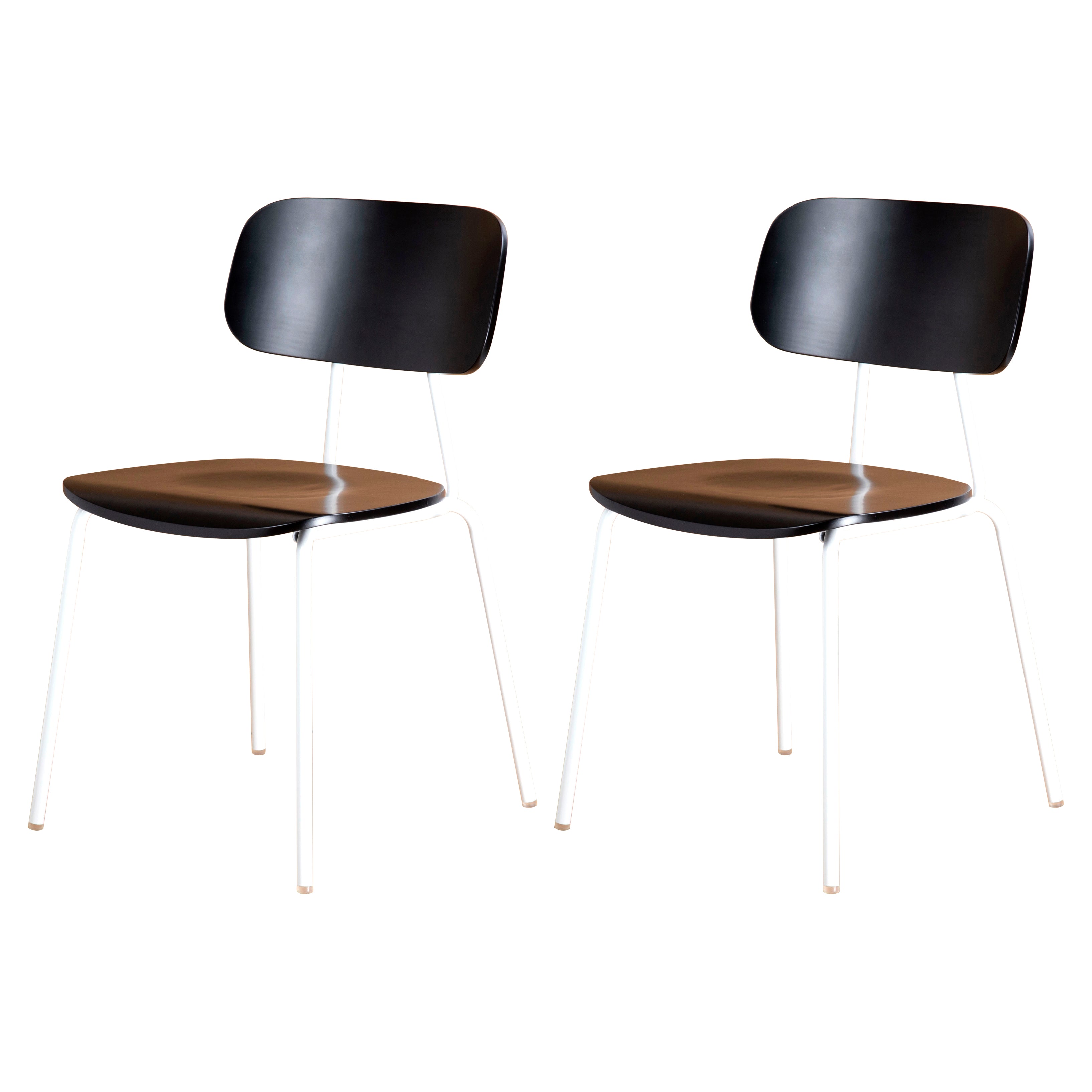 Metal Industrial Style Dining Side Chair Indoor Open Back Dining Side Chair
