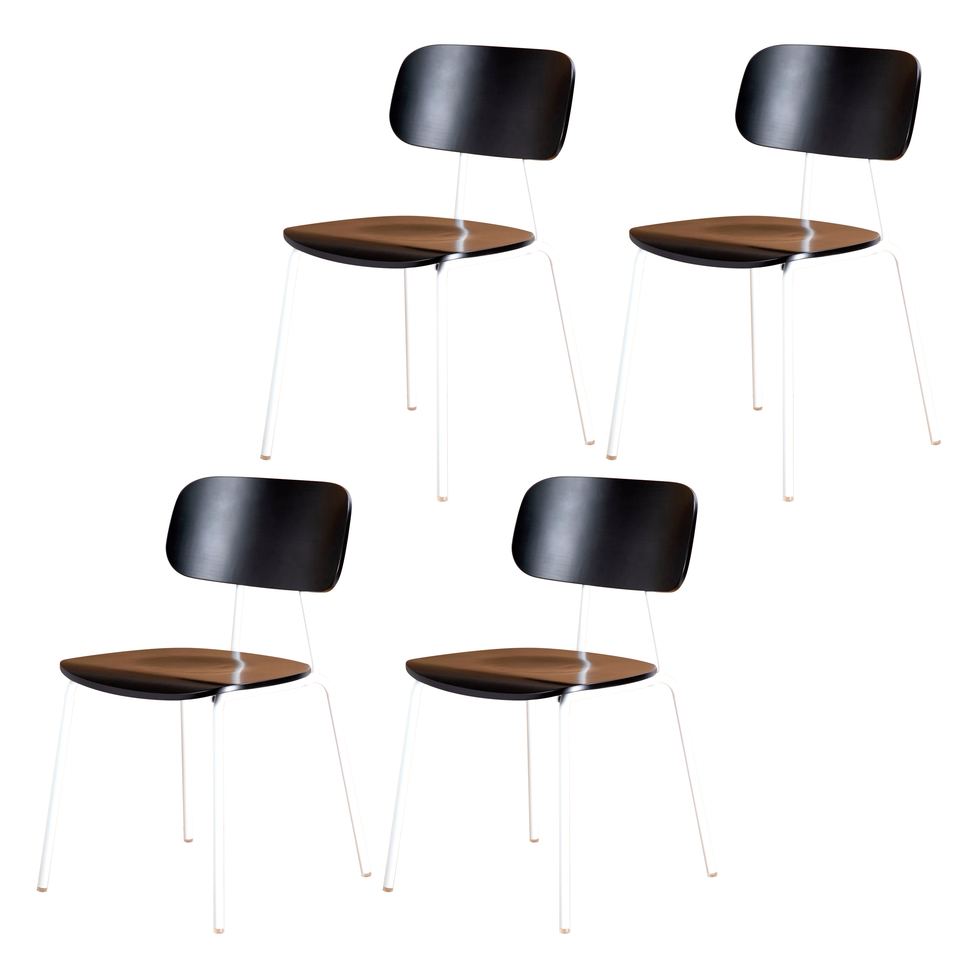 Metal Industrial Style Dining Side Chair Indoor Open Back Dining Side Chair