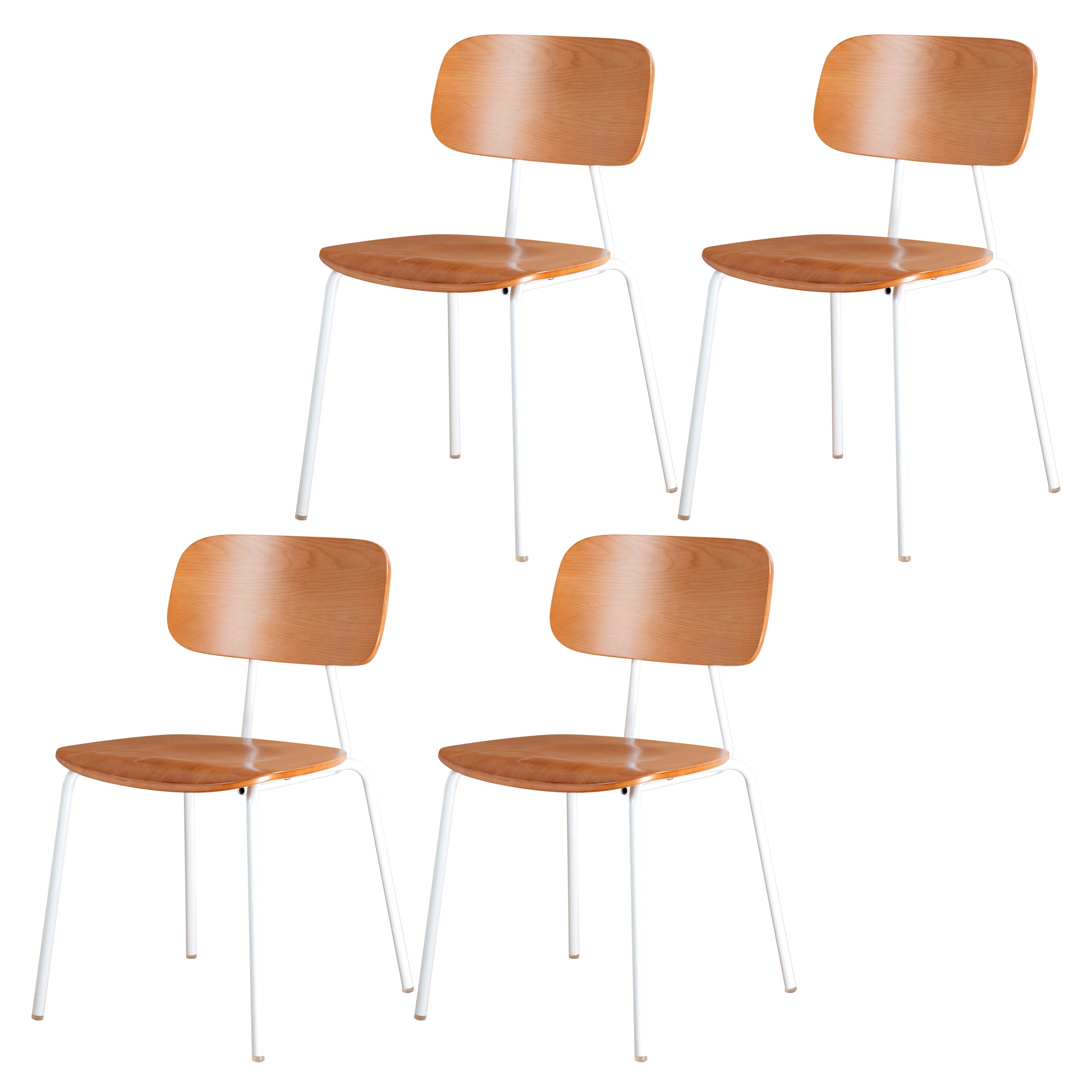 Metal Industrial Style Dining Side Chair Indoor Open Back Dining Side Chair