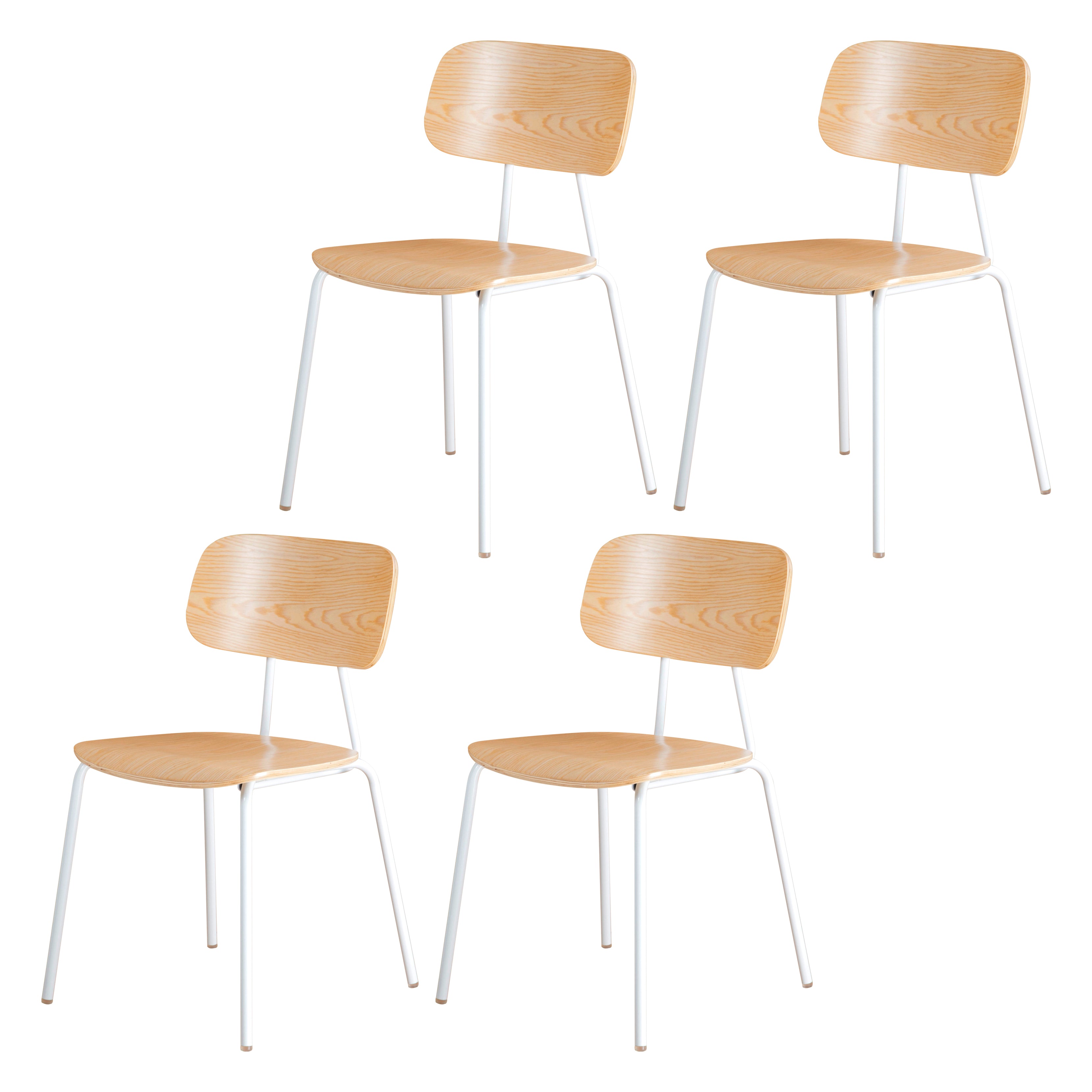 Metal Industrial Style Dining Side Chair Indoor Open Back Dining Side Chair
