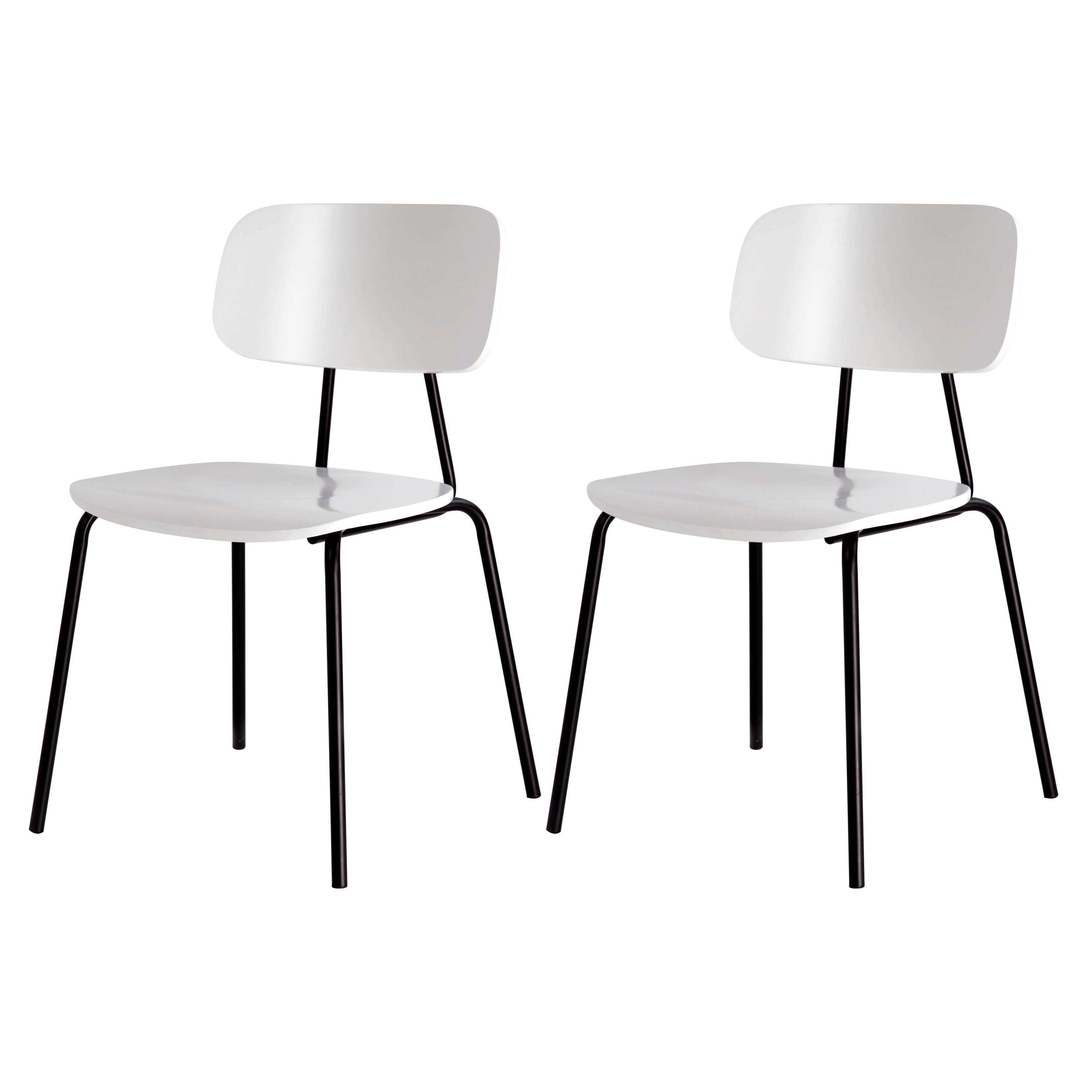 Metal Industrial Style Dining Side Chair Indoor Open Back Dining Side Chair