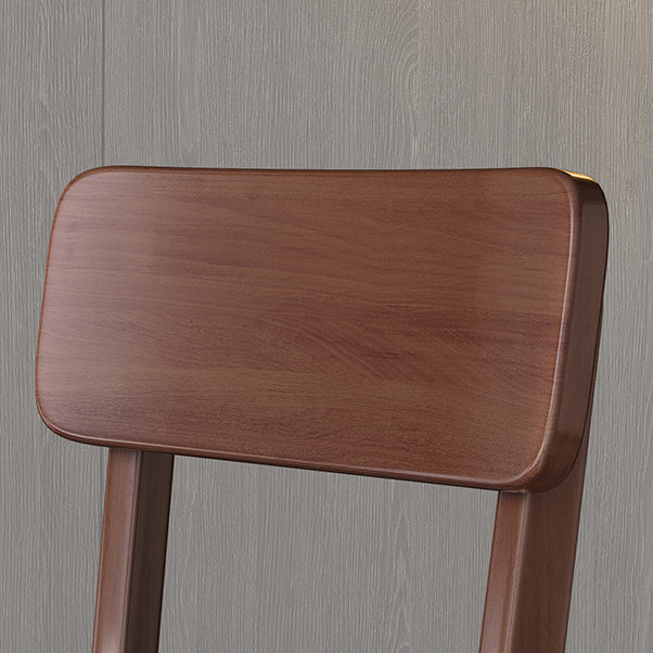 Chaise de salle à manger carrée de cuisine moderne, chaise sans bras latérale à dossier ouvert