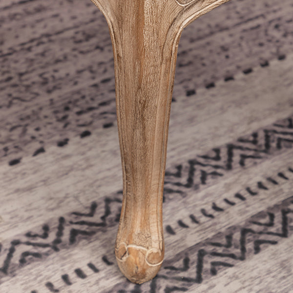 Upholstered Dining Arm Chair Tufted Dining Armchairs with Rubberwood Legs